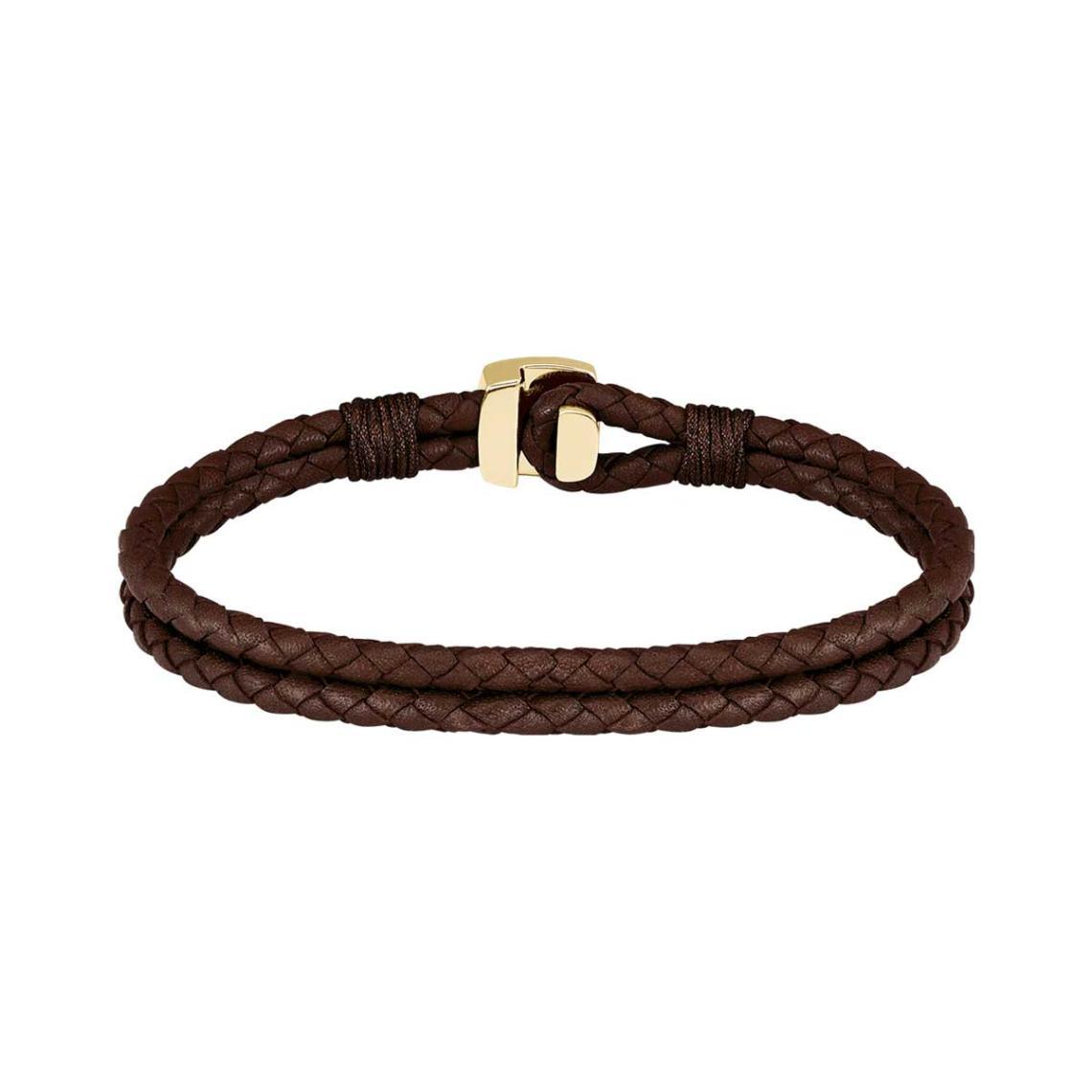 Hugo Boss Jewelry Men&#39;s Seal Leather Bracelet 1580667M