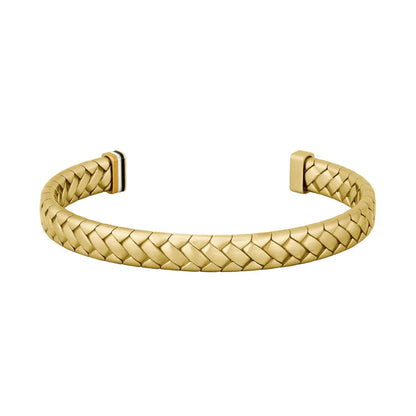 Hugo Boss Jewellery Gold Steel Men's Open Bangle 1580672