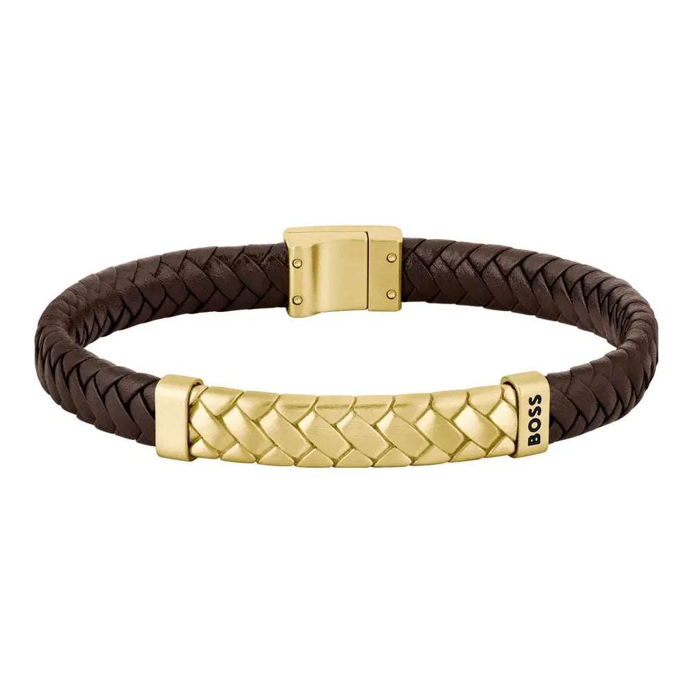Hugo Boss Jewellery Men's Tailored Brown Bracelet 1580675M