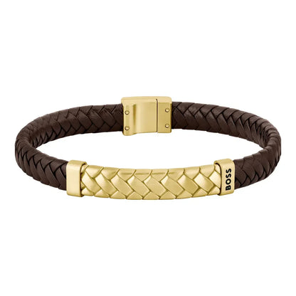 Hugo Boss Jewellery Men's Tailored Brown Bracelet 1580675M