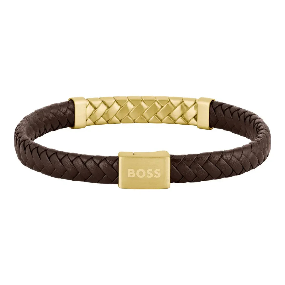 Hugo Boss Jewellery Men's Tailored Brown Bracelet 1580675M