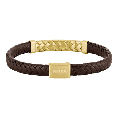 Hugo Boss Jewellery Men's Tailored Brown Bracelet 1580675M