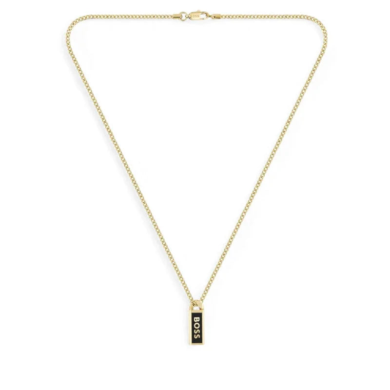 Hugo Boss Jewellery Men's Kassy Gold Plated Stainless Steel Necklace 1580678