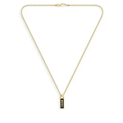 Hugo Boss Jewellery Men's Kassy Gold Plated Stainless Steel Necklace 1580678