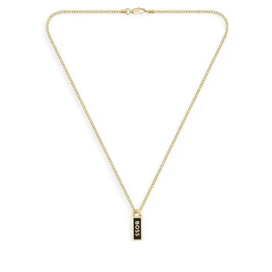 Hugo Boss Jewellery Men's Kassy Gold Plated Stainless Steel Necklace 1580678