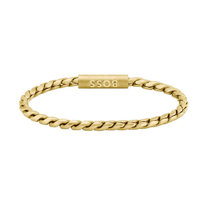 Hugo Boss Jewellery Men's Doran Bracelet in Gold-Plated Steel 1580696