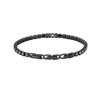 Hugo Boss Jewellery Men's Black Steel Tennis Bracelet 1580708