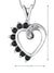 10KW Sapphire & Diamond Heart pendant