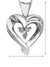 10K White Gold 0.045TDW Diamond Pendant