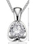 10K White Gold 0.04TDW Diamond Pendant