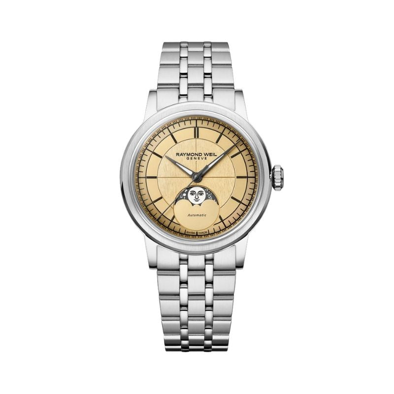 Raymond Weil Millesime Moonphase Limited Edition Automatic Women's Watch 2145-ST-10001