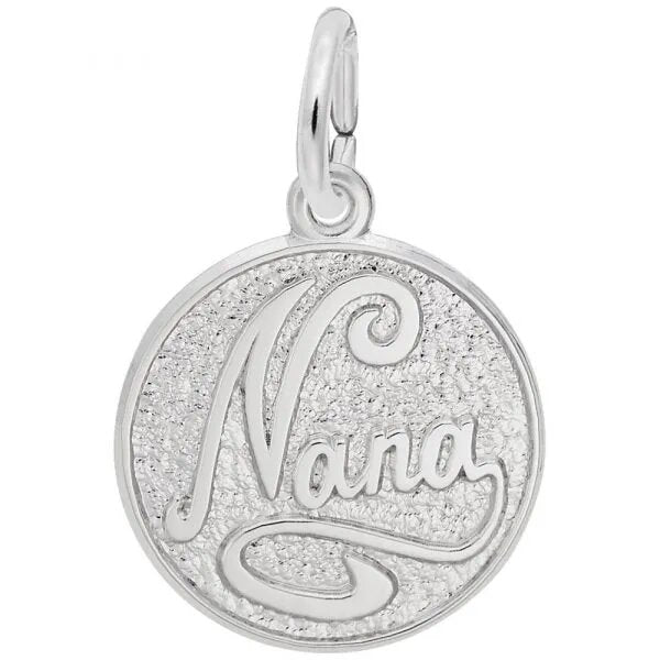 Sterling Silver Nana Disc Charm