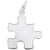 Sterling Silver Puzzle Piece Charm