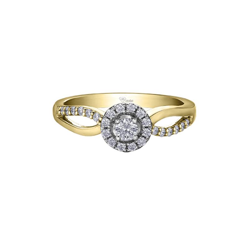 10K Yellow Gold 0.31TDW Canadian Diamond Engagement Ring