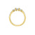 10K Yellow Gold 0.33TDW Diamond Past Present Future Ring