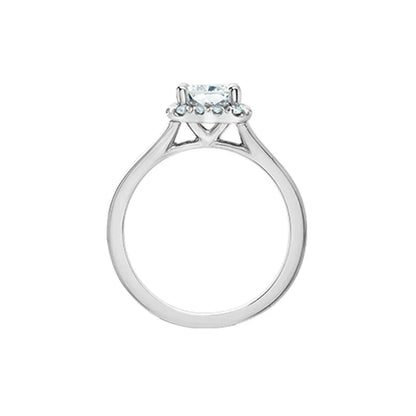 14K White Gold 1.77TDW Lab-Grown Radiant Cut Diamond Engagement Ring