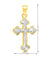 10 Karat Yellow Gold Fancy Religious Italian Cross