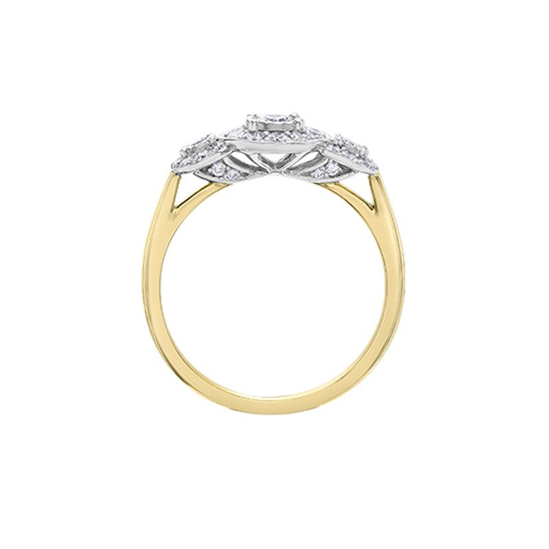 10K Yellow Gold 0.50TDW Diamond Engagement Ring