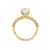 14K Yellow Gold 2.53TDW Lab Grown Diamond Engagement Ring