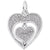 Sterling Silver Mother Daughter Hearts Charm