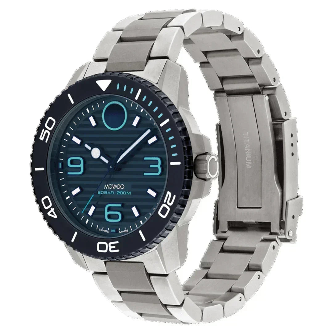 Movado Bold Titanium Quartz Men's Watch 3601122