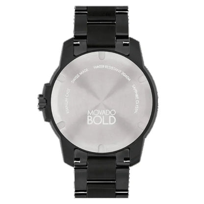 Movado Bold Titanium Quartz Mens Watch 3601128