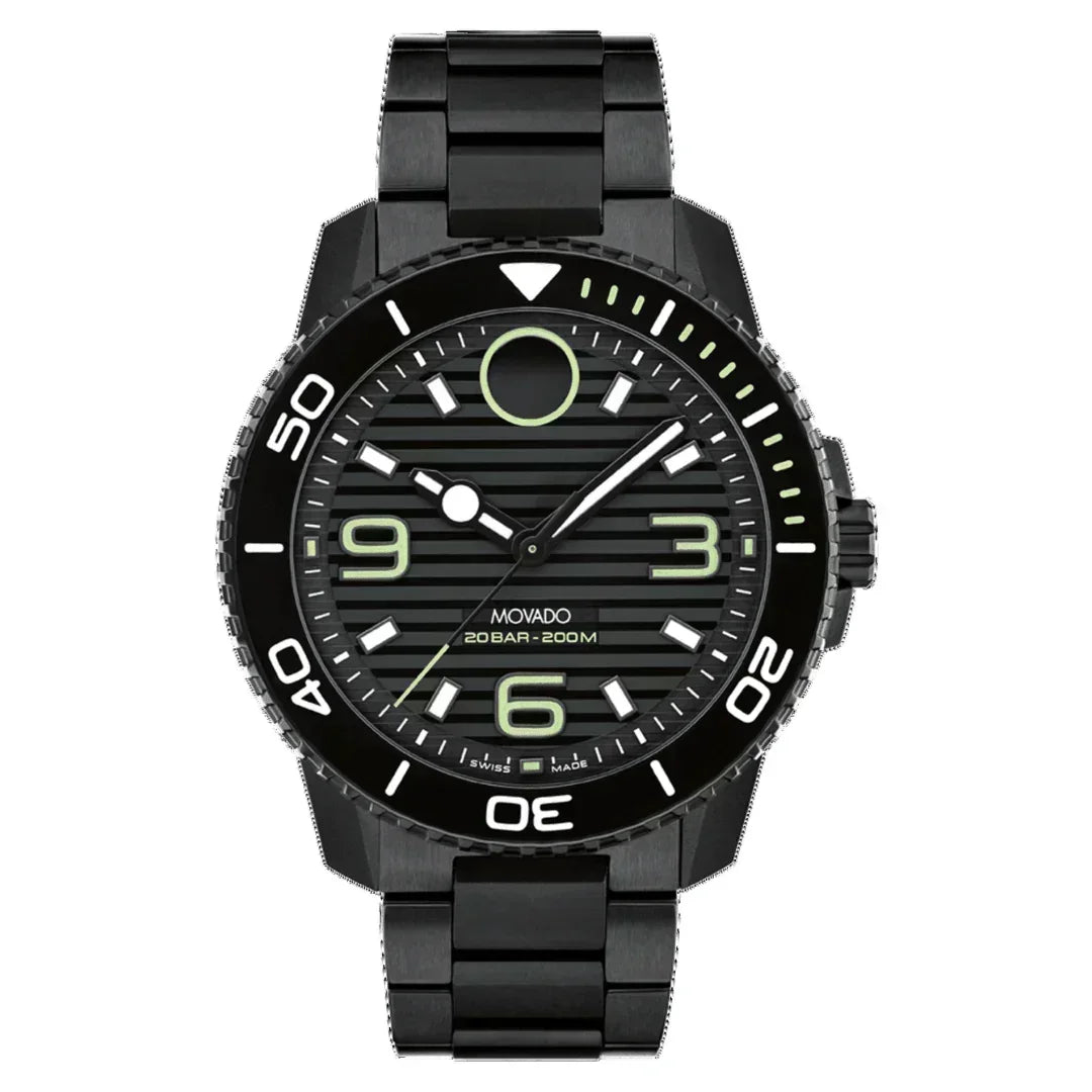 Movado Bold Titanium Quartz Men's Watch 3601128