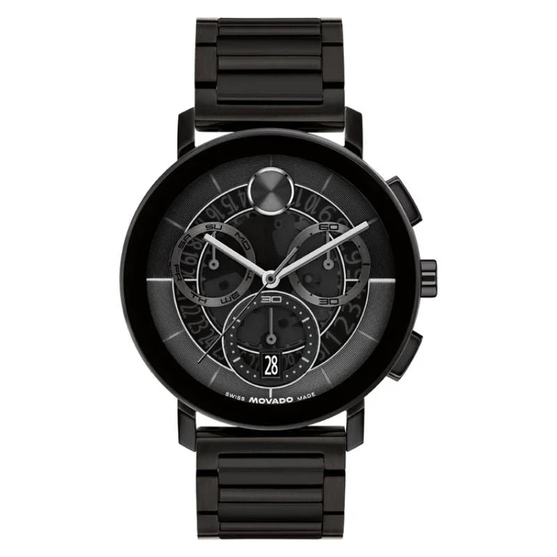 Bold Black Movado Bold Chronograph Watch Movado High-Style Bold