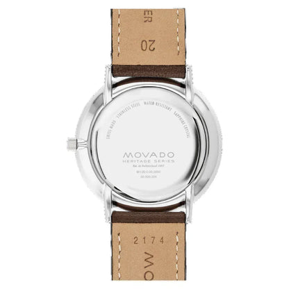 Movado Heritage Series Silhouette Quartz Mens Watch 3650187