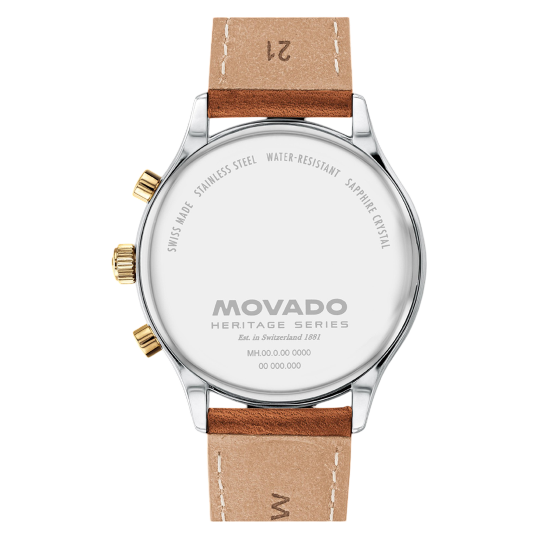 Movado Heritage Series Calendoplan Quartz Mens Watch 3650189