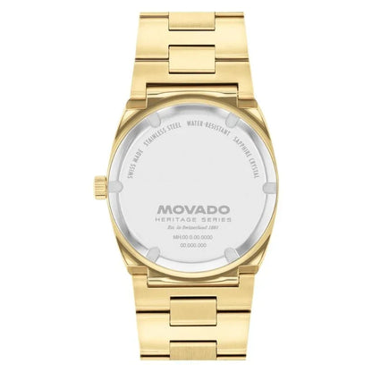 Movado Heritage Series Ondoplan Quartz Unisex Watch 3650217