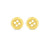 14K Yellow Gold Button Stud Baby Earrings