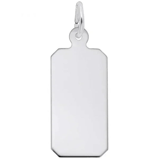 Sterling Silver Dog Tag-35 Series Charm