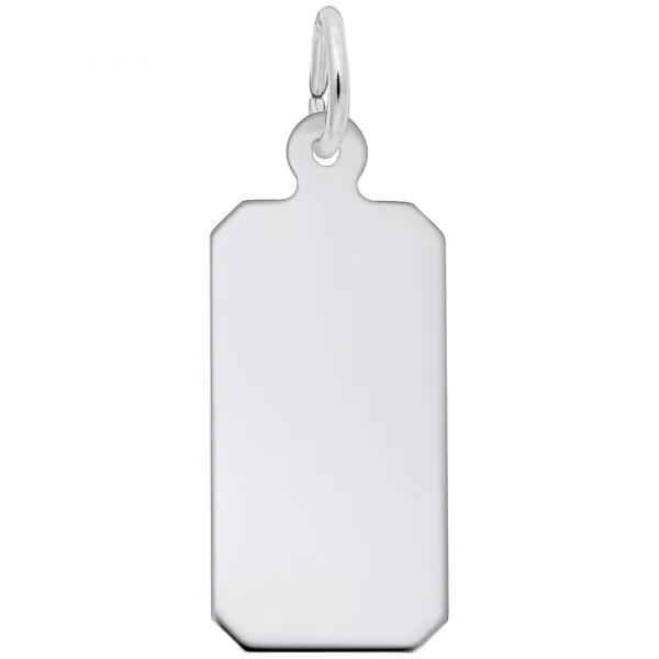 Sterling Silver Dog Tag-35 Series Charm