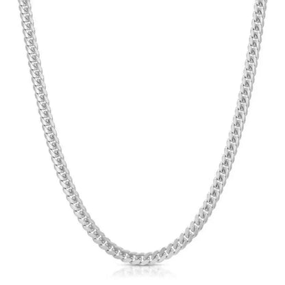 Sterling Silver 18" 4mm Cuban Link Chain