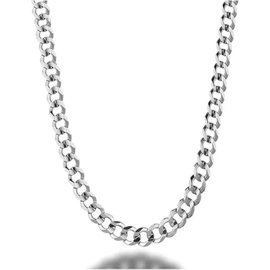 Sterling Silver 24" 5.5mm Cuban Link Chain