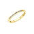 10K Yellow Gold 0.10TDW Diamond Channel Set Band