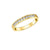 14K Yellow Gold 0.25TDW Diamond Channel Set Band