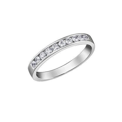 14K White Gold 0.33TDW Diamond Channel Set Band