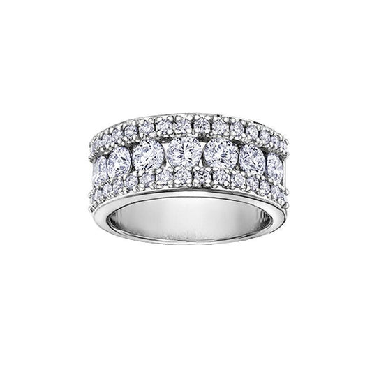 2.00TDW Diamond 14K White Gold Anniversary Band
