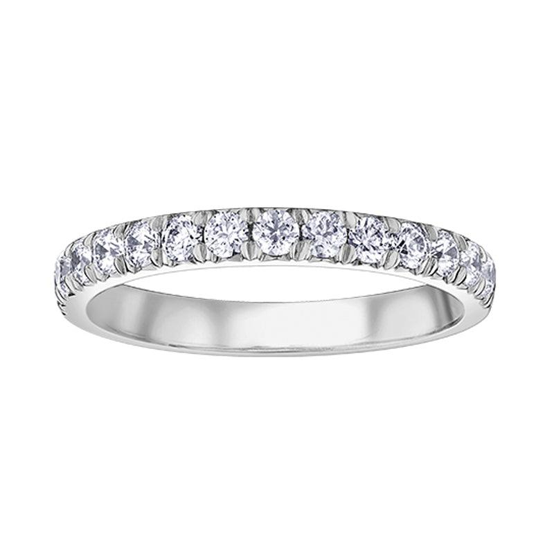 14K White Gold 0.50TDW Diamond Wedding Band