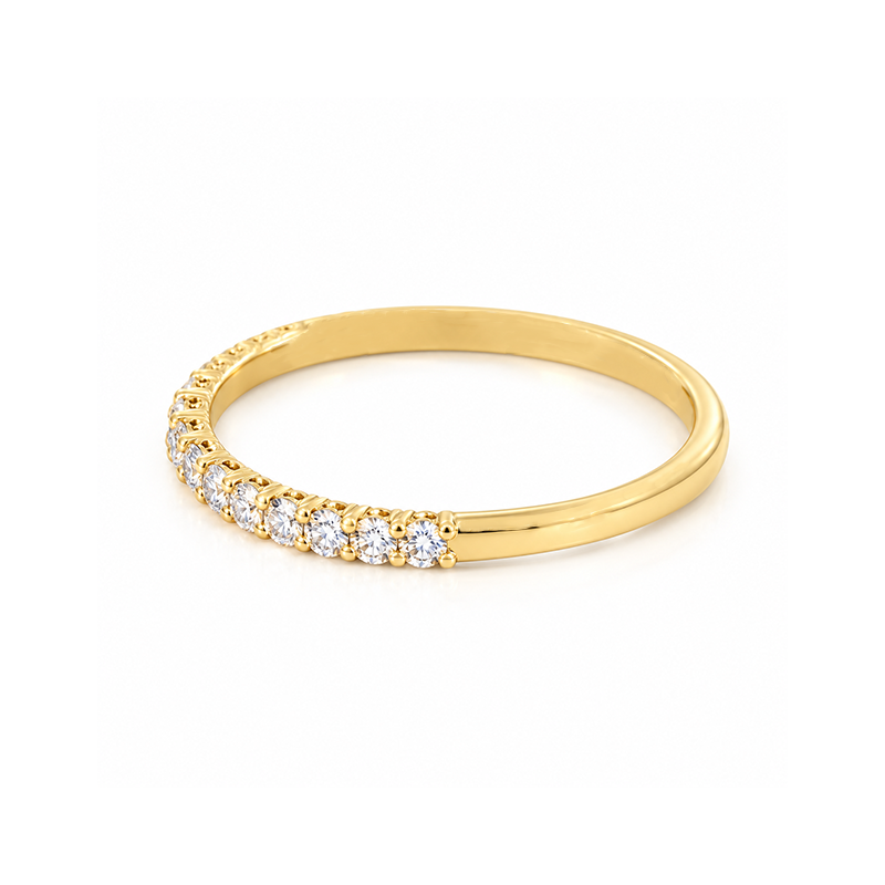 14K Yellow Gold 0.30TDW Lab Grown Diamond Band