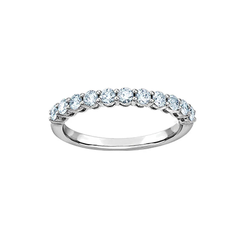 14K White Gold 0.75TDW Lab Grown Diamond Band