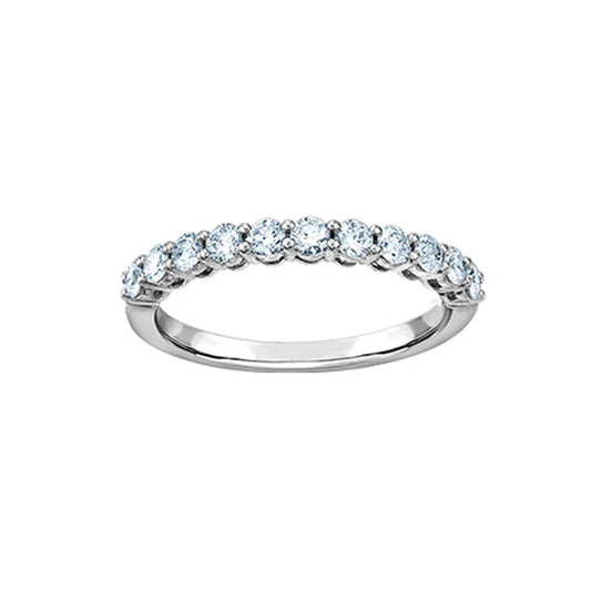 14K White Gold 0.75TDW Lab Grown Diamond Band