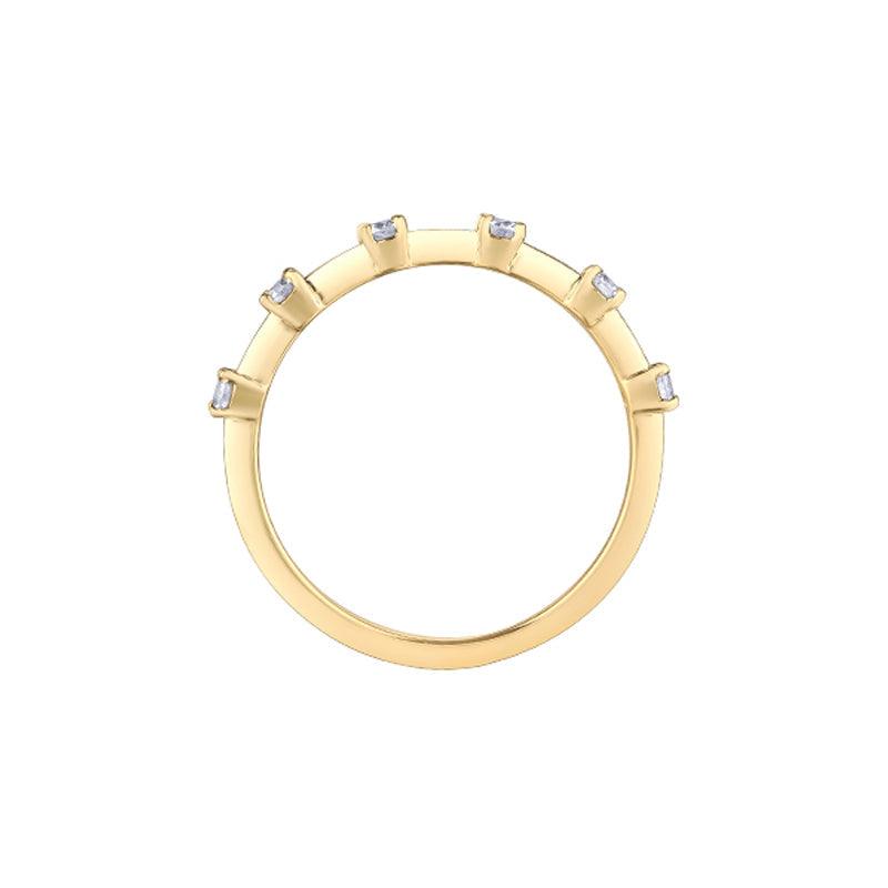 14K Yellow Gold 0.25TDW Canadian Diamond Band