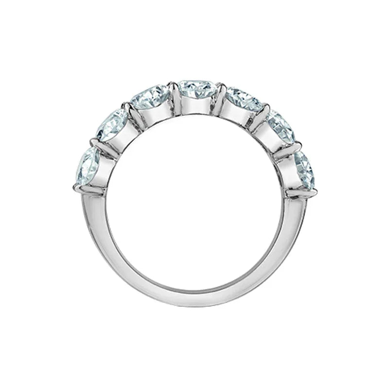 1.61ct Lab Grown Oval Diamond Band in White 14K Gold