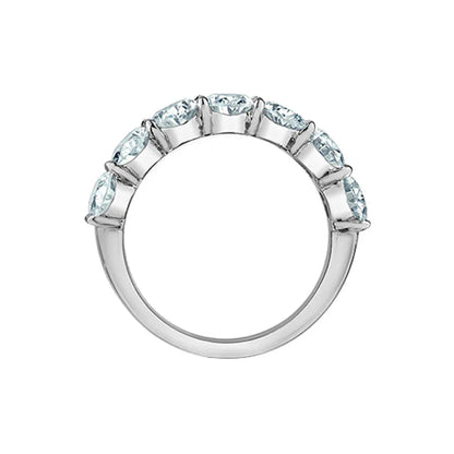 1.61ct Lab Grown Oval Diamond Band in White 14K Gold