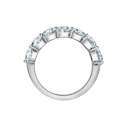 1.61ct Lab Grown Oval Diamond Band in White 14K Gold