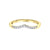 10K Yellow Gold 0.12TDW Diamond Curve Band