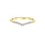 10K Yellow Gold 0.12TDW Diamond Curve Band